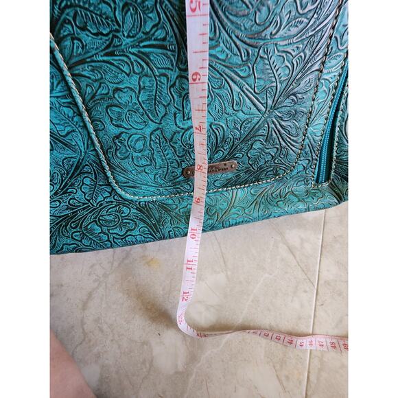 Montana West Concealed Carry Purse Turquoise And Black - Picture 10 of 11